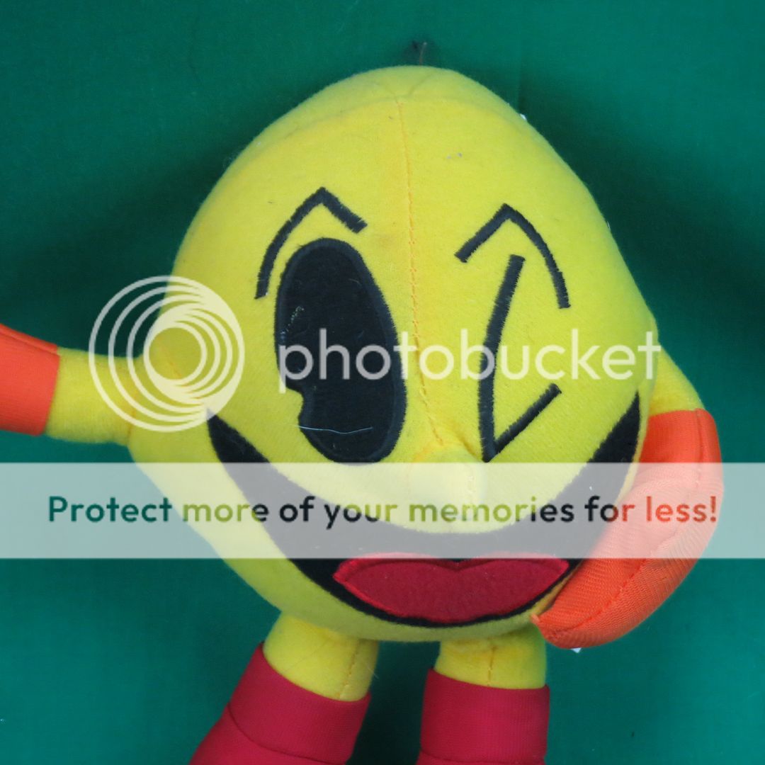 red pac man plush